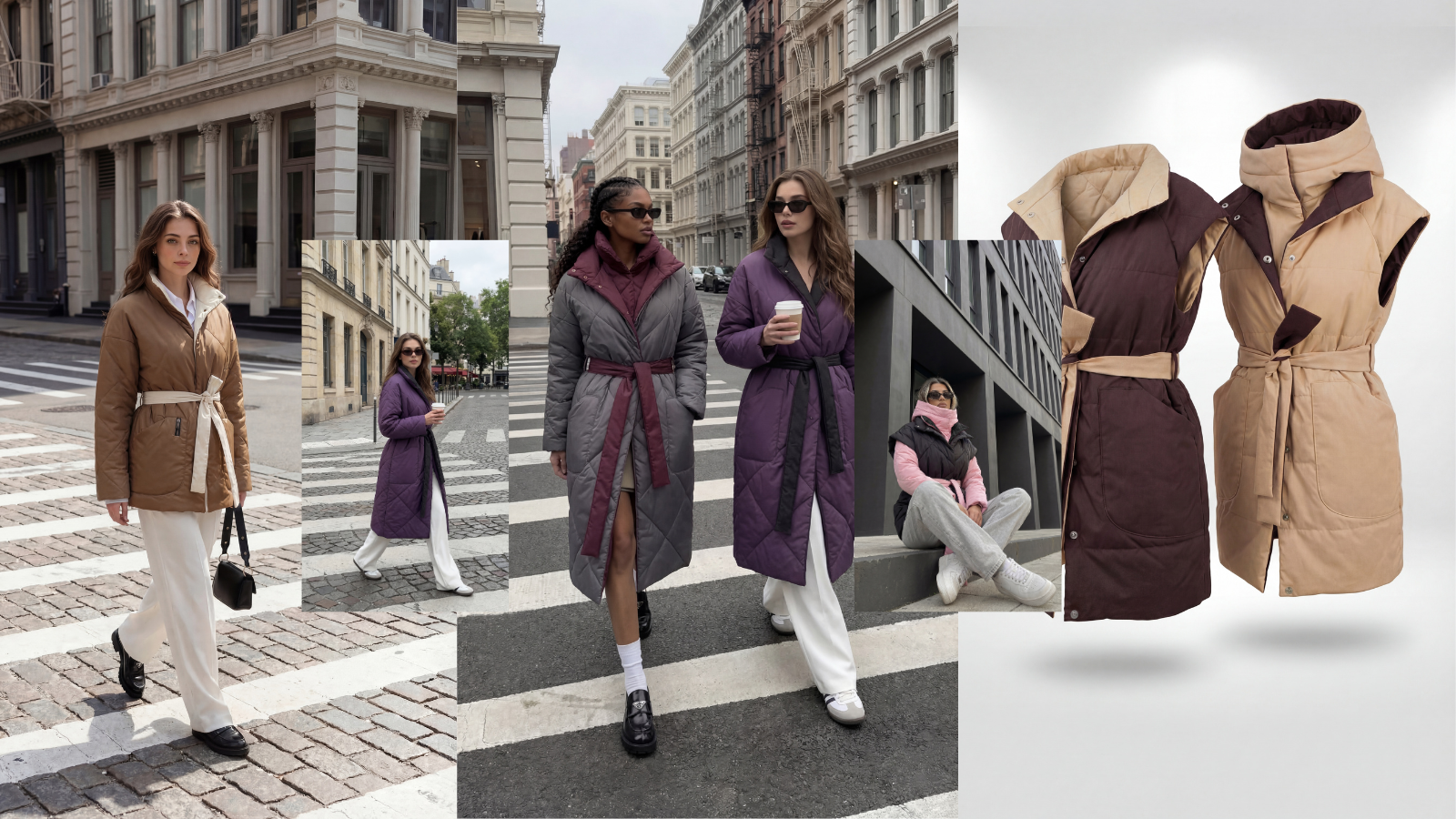 Fashion retail case visual collage
